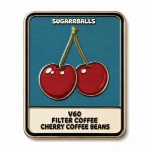 Cherry V60 metal sticker