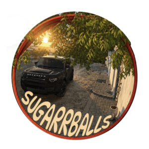 Black defender metal sticker